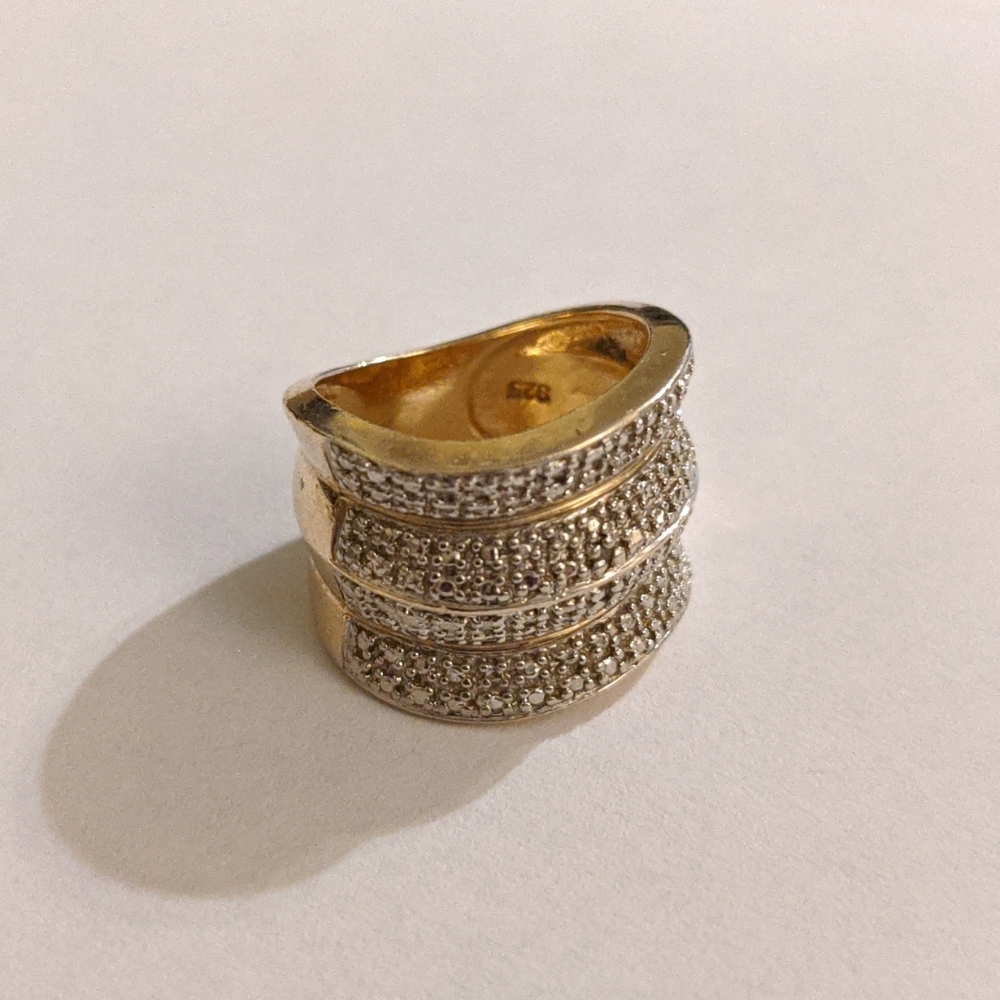 925 Gold Tone Ring
